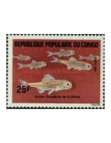 Timbre Poste Congo N° 0740 N** philatelie foxtimbre