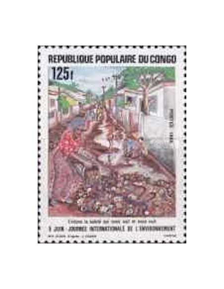 Timbre Poste Congo N° 0775 N** philatelie foxtimbre