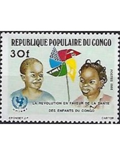 Timbre Poste Congo N° 0785 N** philatelie foxtimbre