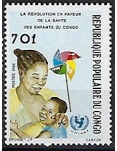Timbre Poste Congo N° 0786 N** philatelie foxtimbre
