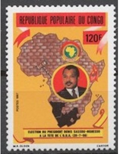 Timbre Poste Congo N° 0793 N** philatelie foxtimbre