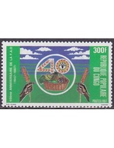 Timbre Poste Congo N° 0816 N** philatelie foxtimbre