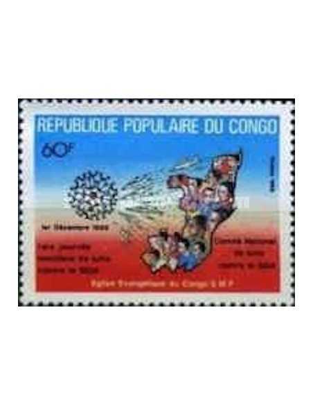 Timbre Poste Congo N° 0838 N** philatelie foxtimbre