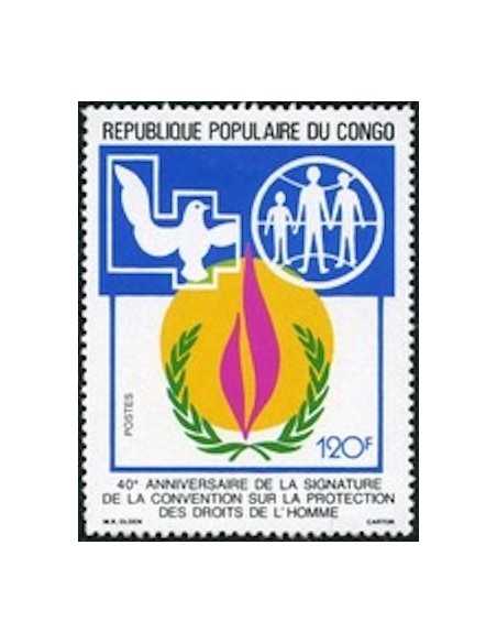 Timbre Poste Congo N° 0843 N** philatelie foxtimbre