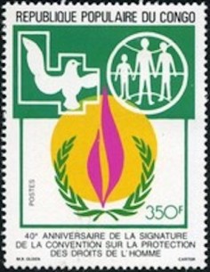 Timbre Poste Congo N° 0844 N** philatelie foxtimbre
