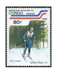 Timbre Poste Congo N° 0861 N** philatelie foxtimbre