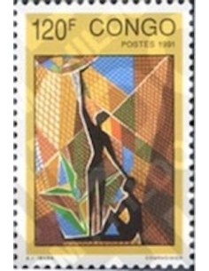 Timbre Poste Congo N° 0948 N** philatelie foxtimbre