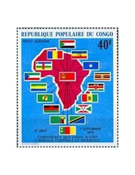 Timbre Poste Congo N° PA197 N** philatelie foxtimbre