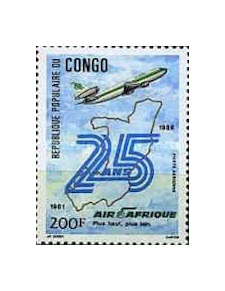 Timbre Poste Congo N° PA357 N** philatelie foxtimbre