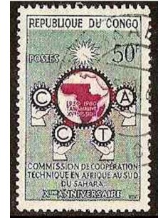 Timbre Poste Congo N° 0136 N* philatelie foxtimbre