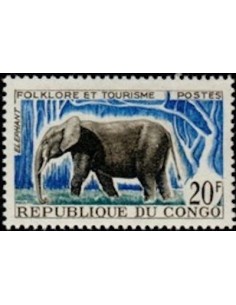 Timbre Poste Congo N° 0163 N* philatelie foxtimbre