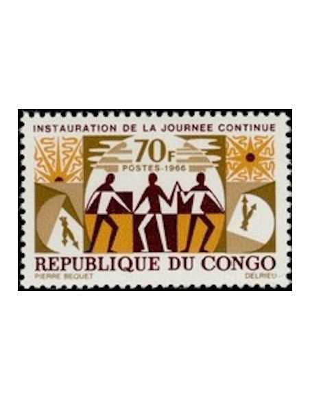 Timbre Poste Congo N° 0186 N* philatelie foxtimbre