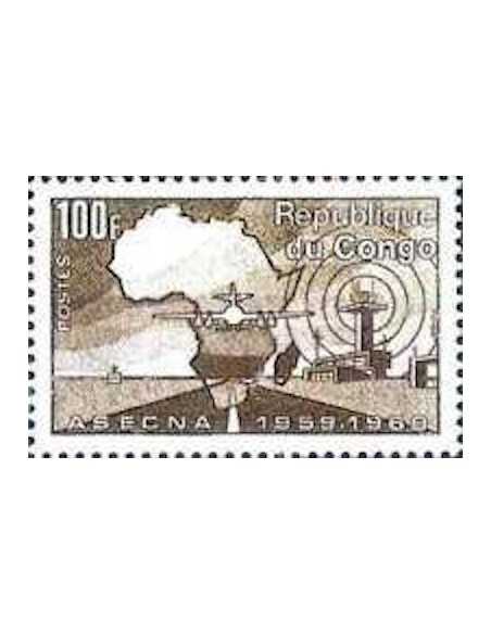 Timbre Poste Congo N° 0245 N* philatelie foxtimbre