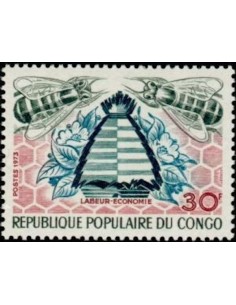 Timbre Poste Congo N° 0341 N* philatelie foxtimbre