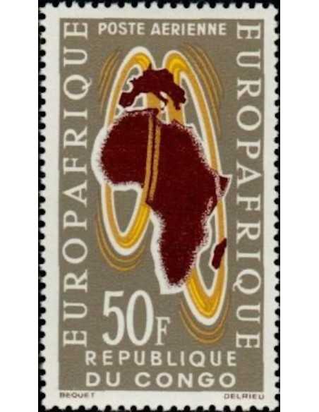 Timbre Poste Congo N° PA014 N* philatelie foxtimbre