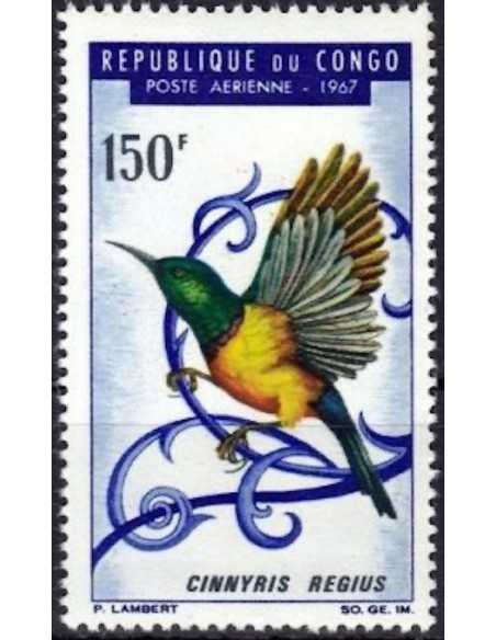 Timbre Poste Congo N° PA050 N* philatelie foxtimbre