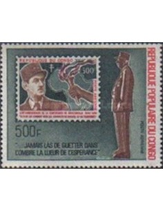 Timbre Poste Congo N° PA134 N* philatelie foxtimbre