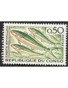 Timbre Poste Congo N° 0142 Obl philatelie foxtimbre