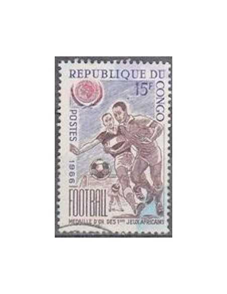 Timbre Poste Congo N° 0195 Obl philatelie foxtimbre