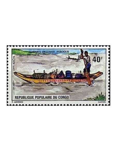 Timbre Poste Congo N° 0374 Obl philatelie foxtimbre