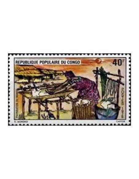 Timbre Poste Congo N° 0389 Obl philatelie foxtimbre