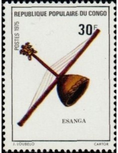 Timbre Poste Congo N° 0390 Obl philatelie foxtimbre