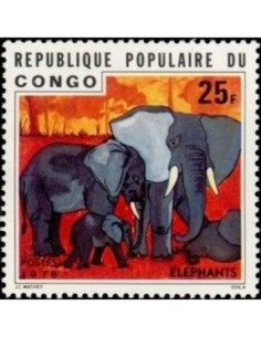 Timbre Poste Congo N° 0421 Obl philatelie foxtimbre