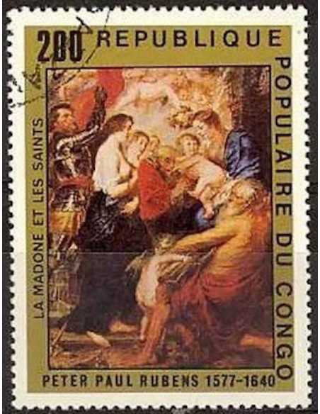 Timbre Poste Congo N° 0482 Obl philatelie foxtimbre