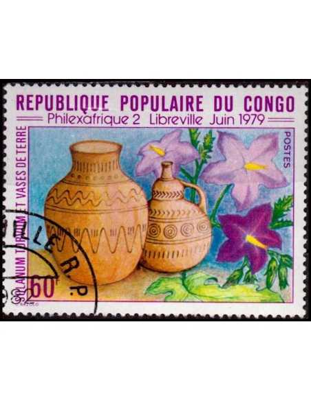 Timbre Poste Congo N° 0542 Obl philatelie foxtimbre