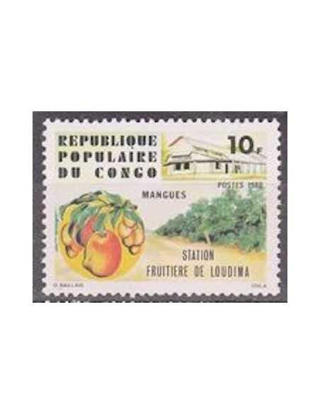 Timbre Poste Congo N° 0604 Obl philatelie foxtimbre