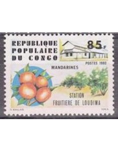 Timbre Poste Congo N° 0607 Obl philatelie foxtimbre