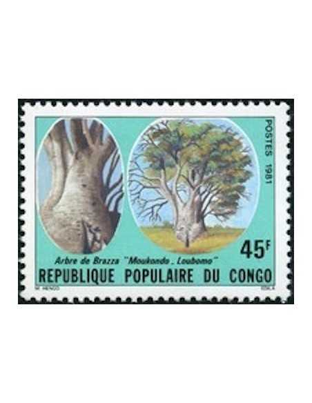 Timbre Poste Congo N° 0647 Obl philatelie foxtimbre