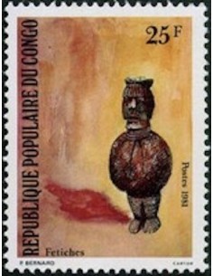 Timbre Poste Congo N° 0650 Obl philatelie foxtimbre