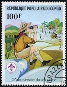 Timbre Poste Congo N° 0663 Obl philatelie foxtimbre