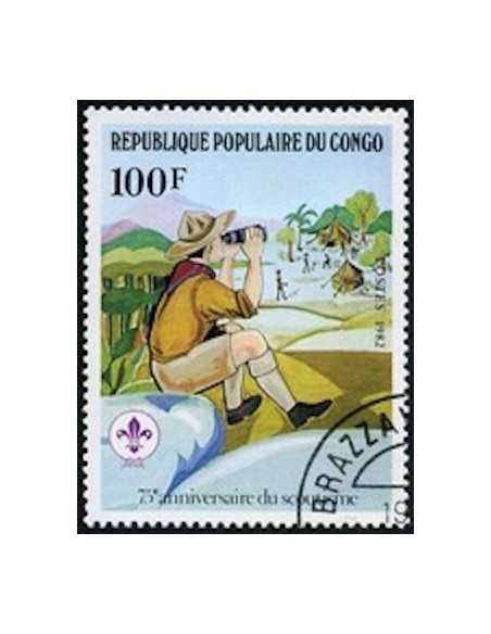 Timbre Poste Congo N° 0663 Obl philatelie foxtimbre