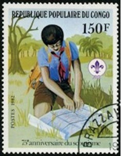 Timbre Poste Congo N° 0664 Obl philatelie foxtimbre