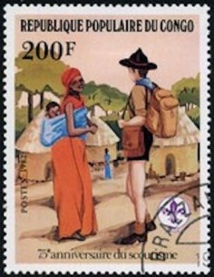 Timbre Poste Congo N° 0665 Obl philatelie foxtimbre
