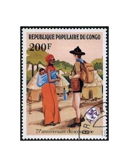 Timbre Poste Congo N° 0665 Obl philatelie foxtimbre