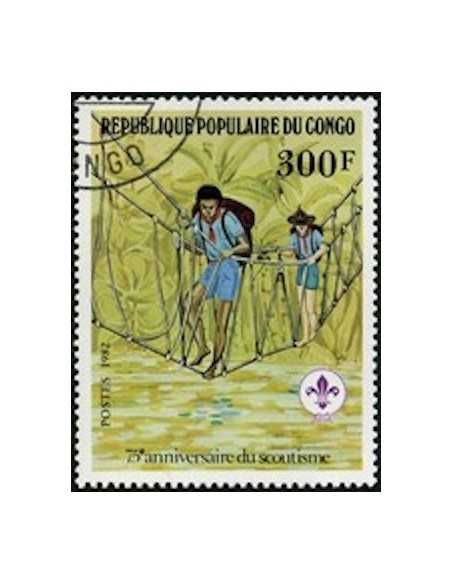 Timbre Poste Congo N° 0666 Obl philatelie foxtimbre