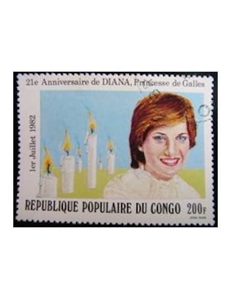 Timbre Poste Congo N° 0670 Obl philatelie foxtimbre