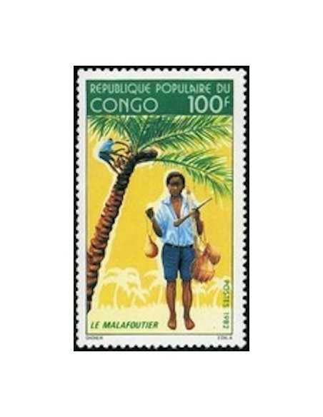 Timbre Poste Congo N° 0687 Obl philatelie foxtimbre