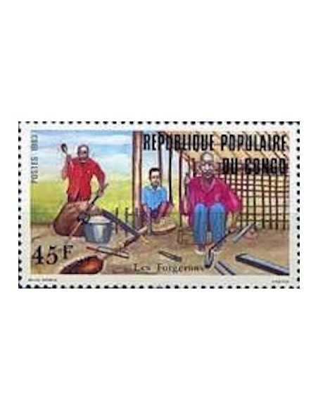 Timbre Poste Congo N° 0701 Obl philatelie foxtimbre