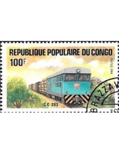 Timbre Poste Congo N° 0726 Obl philatelie foxtimbre