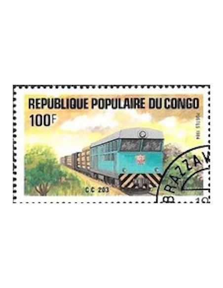 Timbre Poste Congo N° 0726 Obl philatelie foxtimbre
