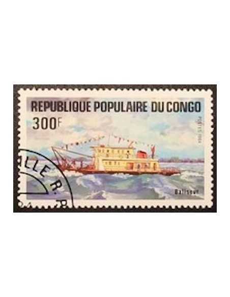 Timbre Poste Congo N° 0732 Obl philatelie foxtimbre