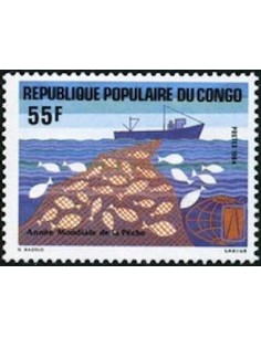 Timbre Poste Congo N° 0742 Obl philatelie foxtimbre