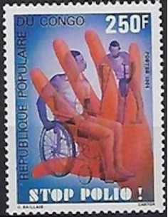 Timbre Poste Congo N° 0743 Obl philatelie foxtimbre