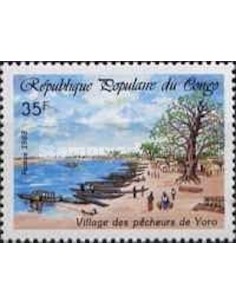 Timbre Poste Congo N° 0834 Obl philatelie foxtimbre