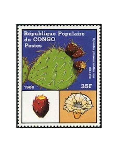 Timbre Poste Congo N° 0855 Obl philatelie foxtimbre