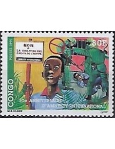 Timbre Poste Congo N° 0918 Obl philatelie foxtimbre
